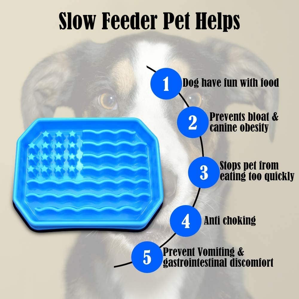 Slow Feeding Bowl,Slow Feeder Dog Bowls,Puzzle Feeder Bloat Stop to Slow down Eating,Pet Slower Food Feeding Dishes for Medium Small Breed & Puppies