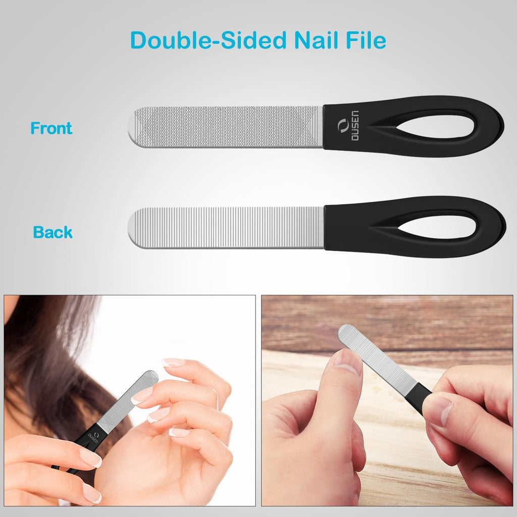 Toenail Clippers for Seniors Thick Nails, Angled Head Ingrown Toe Nail Clippers with Slanted Curved Blade, No Splash Nail Clippers for Men & Women Fingernail, Professional German Nail Cutter Wide Jaw