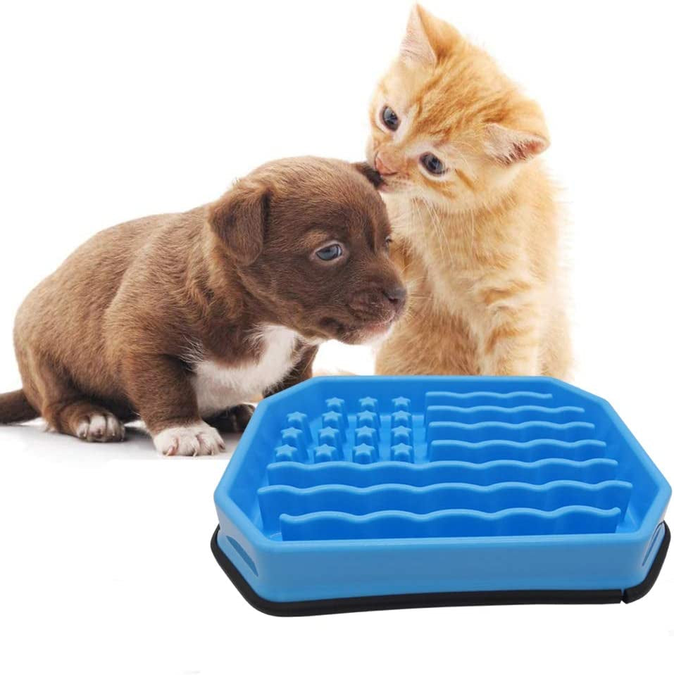 Slow Feeding Bowl,Slow Feeder Dog Bowls,Puzzle Feeder Bloat Stop to Slow down Eating,Pet Slower Food Feeding Dishes for Medium Small Breed & Puppies